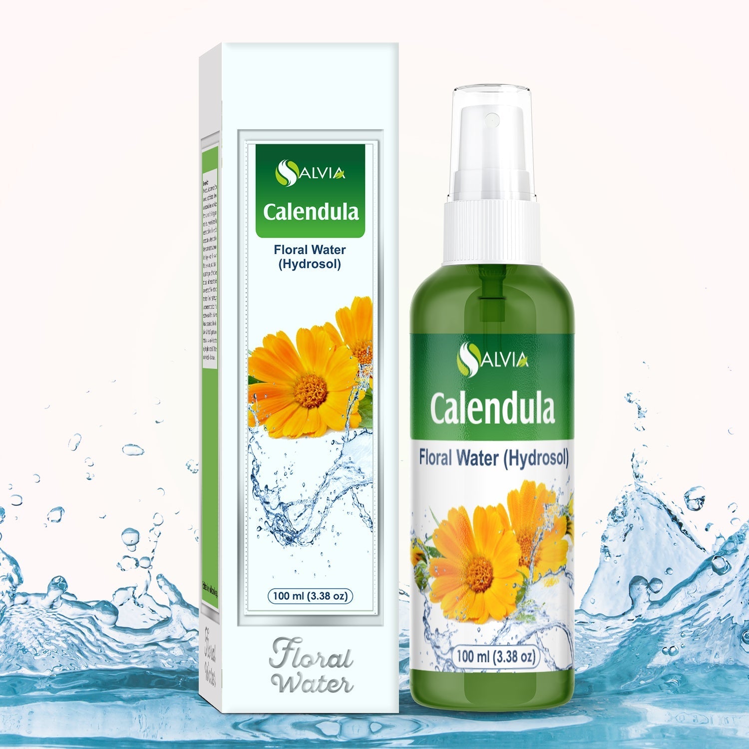 Salvia Floral Water 100 ml Calendula (Calendula officinalis) Floral Water Hydrosol 100% Pure And Natural